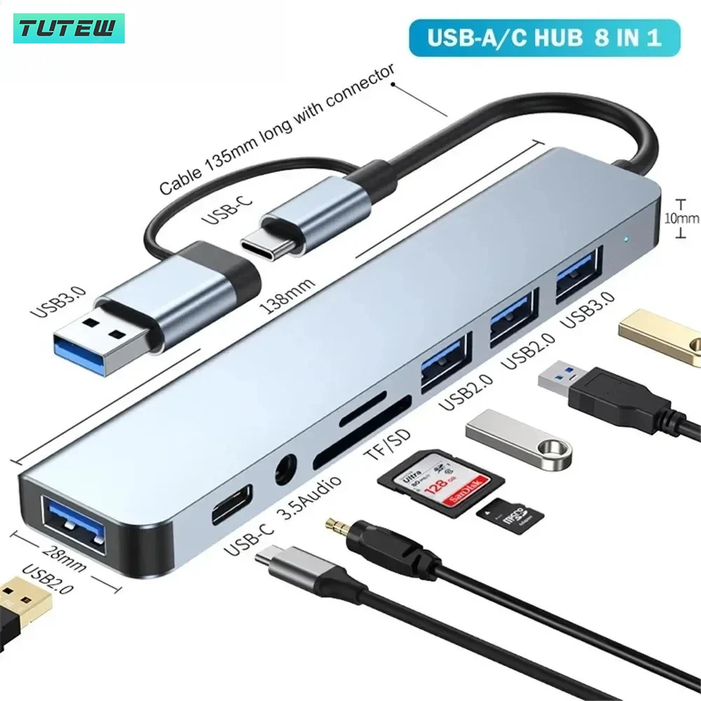 Home Assistant Sd - Répartiteur USB 8 en 1, Hub
