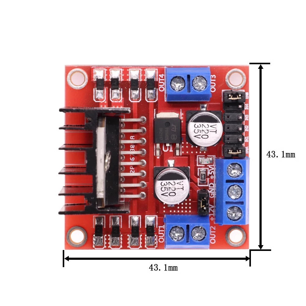 Diy Automation Projects - Module de commande de moteur L298N,