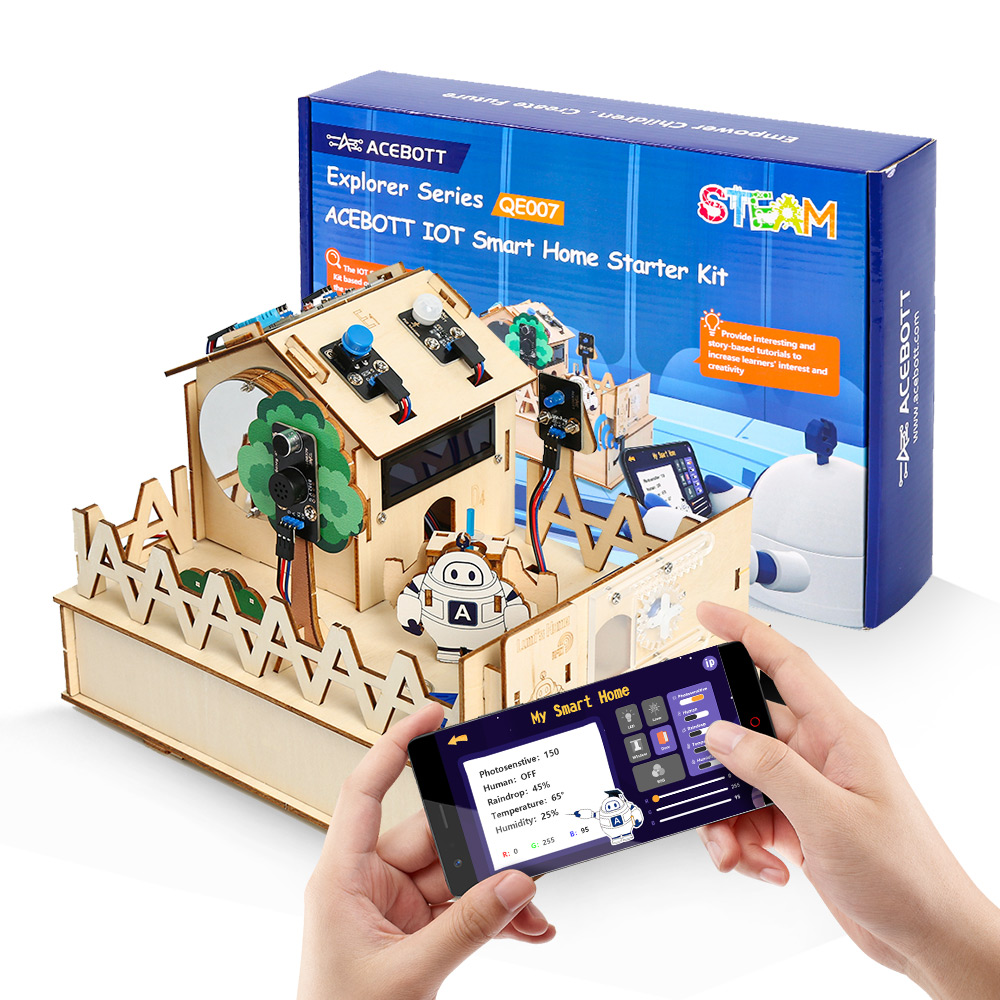 Diy Automation Projects - ACEBOTT-Kit de bricolage pour maison intelligente