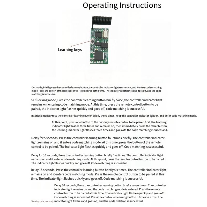 B04B - Contrôleur de commutate - 433Mhz Receiver Module avis et prix