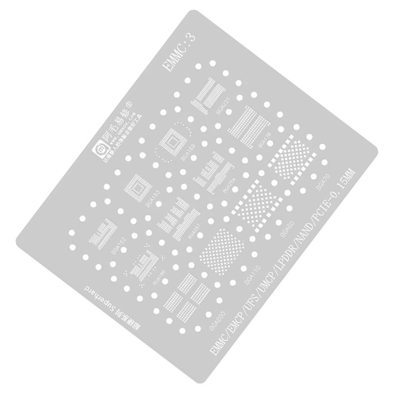 AMAOE EMMC3 BGA pochoir de reb - Tasmota Flash Tool avis et prix
