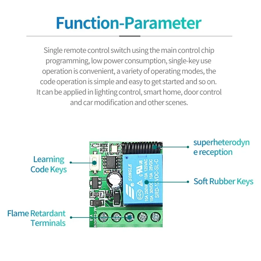 Commutateur intelligent univer - 433Mhz Receiver Module avis et prix